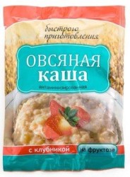 Каша быстрого приготовления, Планета Здоровья 41 г овсяная витаминизированная на фруктозе с клубникой