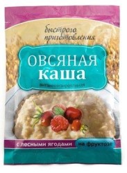 Каша быстрого приготовления, Планета Здоровья 41 г овсяная витаминизированная на фруктозе с лесными ягодами