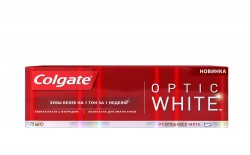 Зубная паста, Colgate (Колгейт) 75 мл Оптик Уайт Отбеливание и восстановление Свежая мята